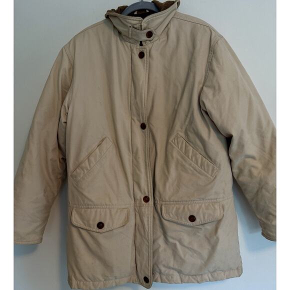 Vintage Eddie Bauer Jacket Mens Small Goose Down Puffer Chore Coat Quilted - Picture 5 of 16